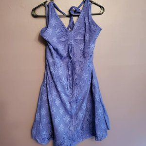 Raya Sun blue halter dress